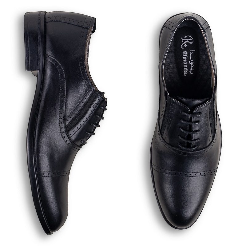حذاء كلاسيك أسود برباط شيك جدا ومريح